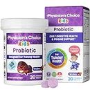 Physician's CHOICE Probiotics for Kids - 7 Diverse Strains, Organic Prebiotics, Vitamins & Minerals - Clinically Studied L. Rhamnosus GG - Immune & Digestive Support - No Sugar or Artificial Dyes