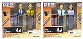 Pez The Office Gift Set Pack of 2 - Includes Michael, Dwight, Jim and Pam Dispensers with Pez Candy Refills