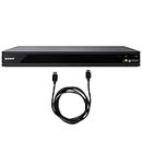 Sony 4K UHD Blu-ray Player with HDR and Dolby Atmos 2019 Model (UBP-X800M2) with 6ft High Speed HDMI Cable Black
