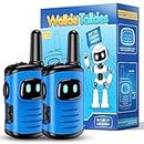 Walkie Talkies for Kids, Exssary Toys for 3-6 Year Old Boys Outdoor Toys for Kids 3-5 Walkie Talkie 3 4 5 6 Year Old Boy Gifts Hiking Camping Toys Christmas Birthday Gifts for Boy Blue