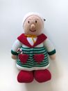 Hand Knitted Mrs Claus Large Christmas Stuffed Animal Plush Xmas Decoration