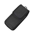 DFV mobile - Case Cover Belt in Nylon with Two Belt Loops Vertical and Horizontal pour Motorola Moto E5 Play Go Edition (2018) - Black