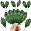 VENCELIN 50Pcs Artificial Magnolia Leaves-Fake Green Magnolia Leaves for Wedding Decorations,Bookmark,Fake Leaves Decor,DIY Magnolia Wreaths,Home Decor