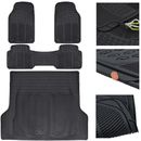 Automotive Floor Mats & Cargo Liners for 3-Row Vehicles Custom Fit Trimmable Set