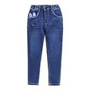 Hopscotch Girls Denim Applique Jeans in Navy Color for Ages 18-24 Months (OLD-4647538)