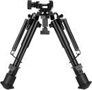 6-9 Inches Adjustable Tactical Bipod with Picatinny Mount Adapter 360° Rotation