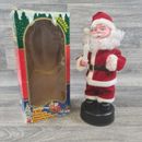 Vintage singender tanzender Weihnachtsmann batteriebetriebener Weihnachtsmann Dekoration verpackt