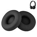 Esen Solo 3 Earpad Replacement Solo 2 Ear Pads Cushion Accessories Compatible with Beats by Dre Solo3/Solo2 Wireless A1796/B0534 Headphones, Made of Protein Leather Memory Foam (Black)