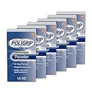 PoliGrip Super Denture Adhesive Powder, Extra Strength 1.6 oz Container (Pack of 6) by Super Poli-Grip