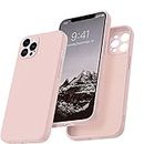 LOXXO® Square Candy Liquid Silicone iPhone Case Cover for iPhone 12 Pro Max, All Cube Series with Microfiber Lining Compatible iPhone 12 Pro Max (6.7 inch) (iPhone 12 Pro Max, Pink)