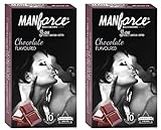 Manforce Chocolate flavor condom, 10 Pcs x Pack of 2