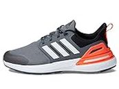 adidas Rapidasport Bounce Sneaker, Grey/White/Grey, 2 US Unisex Little Kid