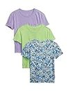 GAP Girls' 3-Pack Short Sleeve Pocket Tee, Blue Multi Floral, XX-Large