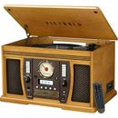 Victrola Aviator 8-in-1 Bluetooth Record Player Multimedia Center with Speakers