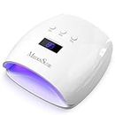 Melodysusie UV LED Nail Lamp, EOS9 True 54W Professional Dryer for Gel Polish Curing with 3 Timer Setting, Automatic Sensor, LCD Display, Detachable Tray Art Tools Accessories