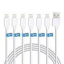 Sundix iPhone Charger Cable, 6Pack 3FT/1M USB Charging Cord Compatible with iPhone 13/13ProMax/13Mini/12/12Pro/12ProMax/11/11Pro/11Pro MAX/XS/XS MAX/XR/X/8/8Plus