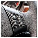 Controllo Trim Pannello per BMW E90 E92 E93 318i 320i 325i 328i 2007-2012 Car Interior in Fibra di Carbonio Volante dell'automobile Trim Copertura Sticker (Misurare : A Black)