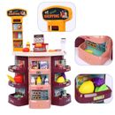 Kids Play Supermarket Set with Scanner Pretend Play Grocery Shop Set Playset