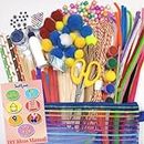 INDIKONB 16 in 1 Art and Craft Kit for Girls and Boys with for Kids DIY for All Ages from 8 - 16 Old ,Paper ,Multicolor
