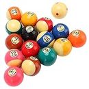 Pool Table Accessories, Prevent Visual Fatigue Billiard Ball Set Enough Hardness Resin Material for Leisure Sports for Bars for Game Rooms