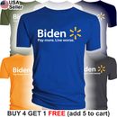 Biden Walmart Parody T-Shirt US Political FJB Trump 2024 Funny Let's Go Brandon