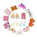 Barwa American Doll Accessories 5 Pairs of Shoes with 2 Pairs of Socks Compatible with American 18 Inch Girl Doll