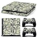 Elton Dollar Money Design Theme 3M Skin Sticker Cover for PS4 Console and Controllers [Video Game]