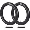 CalPalmy 20x4” Inner Tubes (2-Pack) - Fat Tire Tubes for Mountain Bikes and E-Bikes Inner Tubes with 32mm Schrader Valve Includes Lever Black