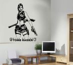 Tomb Raider Lara Croft Wall Art Sticker/Decal PS4 XBOX Home Decoration Gift
