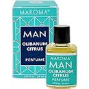 Maroma Man Perfume - Olibanum Citrus - 10 ml Oil - 100% Natural, Alcohol Free