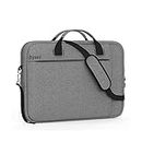 Dyazo Slim Water Resistant Laptop Bag/Briefcase compatible for Lenovo, Dell, Aser, HP, Ultrabook,11.6" | 13.3 Inch | 15 Inc | 15.6 Inches Business Office Bag with strap Women – Men (Grey)