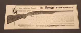 126) Autom. Savage ARMS Corporation Bockbüchsflinte Gewehr Werbung Reklame 1959