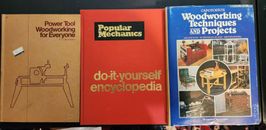 [Set of 3] Vintage Home DIY Project Hardcover Books - Woodworking, Power Tools