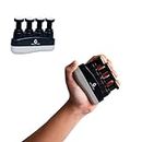 Healthtrek Finger Exerciser for Forearm Hand Grip Workout Equipment for Musician, Rock Climbing and Therapy (Pack of 1, Black)