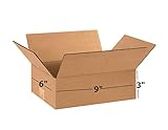Box Brother 3 Ply Brown Corrugated Packing box Size: 9x6x3 Length 9 inch Width 6 inch Height 3 inch Shipping box Courier Box (Pack of 50)
