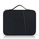 iPad Pro 12.9 Carrying Bag, Tablet Sleeve 12.9 Magic/Smart Keyboard Accessory Bag for Pad Pro 12.9 M2/M1/2018-2020, Surface Pro 9/8/X/7/6, 12.4" Galaxy Tab S8/S7+ Waterproof Carrying Case (Black)
