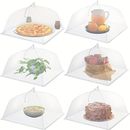 Collapsible Mesh Food Covers, Outdoor Food Cover For Picnics, Bbq, Camping, Travel (white, 1 Size)