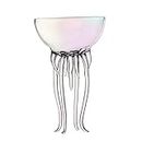 MagiDeal 150ml Cocktail Glass Glassware Goblet Drinkware Jellyfish Glass Cup Vasos de Vasos de para el hogar Fiesta de cumpleaños, Colorful