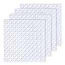 TSHAOUN 400 Pcs Silicone Bumpers, 6 × 2mm Self Adhesive Rubber Pads Bumper Pads Rubber Feet Buffer Pads, Noise Reduction Pads for Furniture, Cabinets, Doors, Drawers, Small Appliances