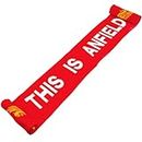 Liverpool F.C. Questa è la sciarpa YNWA con stemma Anfield Liverbird., Rosso e bianco., Taglia unica