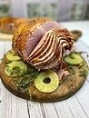 Honey Glazed Spiral Sliced Gourmet Holiday Ham. 7.5-8.5 pounds. Serves 14-16.
