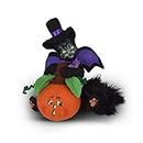 Annalee Dolls 4in Bat Cat with Pumpkin