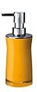 RIDDER 2103504.0 Dispensador de jabón Disco, Acrilo, Amarillo, 6.5 x 6.5 x 19 cm