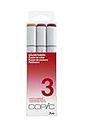 COPIC Sketch Marker Set "Color Fusion 3", 3 Farben, professionellee Pinsel-Marker mit einer flexiblen und einer mittelbreiten Spitze