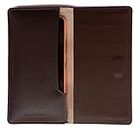 Chalk Factory Brown Leather Case with Card Slots for Nokia Lumia 530 (Dual SIM, White) Mobile Phone