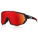 Queshark Cycling Glasses Polarized Sports Sunglasses for Men Women with 3 Lens for Driving Fishing Baseball Running MTB