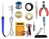 Aldeco Soldering Iron Kit: Precision Tools for Perfect Electronics Joining and Repairs, Beginners to Experts. (11 in 1 Kit)