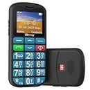 USHINING Unlocked Pay as You Go Mobile Phone for Seniors,GSM 2G SIM Free Basic Backup Cheap Mobile Phones,Lightweight&Durable