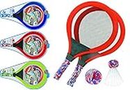 JA-RU Soft Foam Racket Set (1 Set) Badminton, Tennis Racket, & Paddle Ball Toys for Kids, Teens & Adults. Active Indoor & Outdoor Games & Sports Activities. Family Exercise Equipment Set. 5135-1