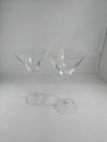 LENOX SET OF 2 OXYGEN MARTINI COCKTAIL GLASSES 7 1/2" T 8 Oz  MINT RETIRED 2009